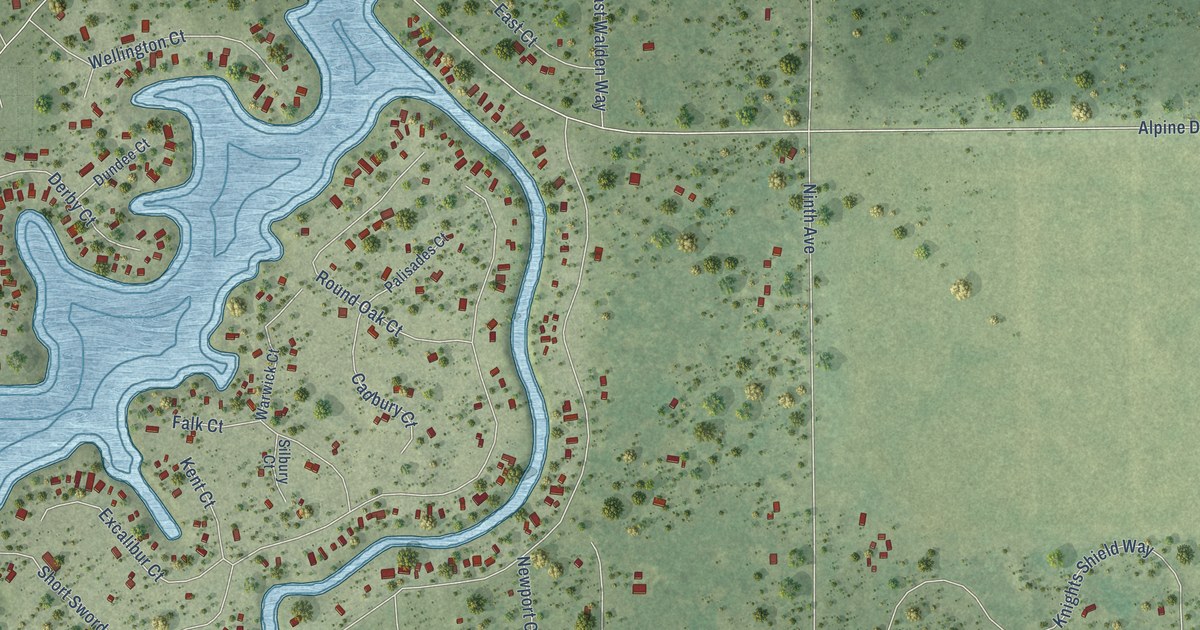 Map of Lake Camelot, Wisconsin in 2026