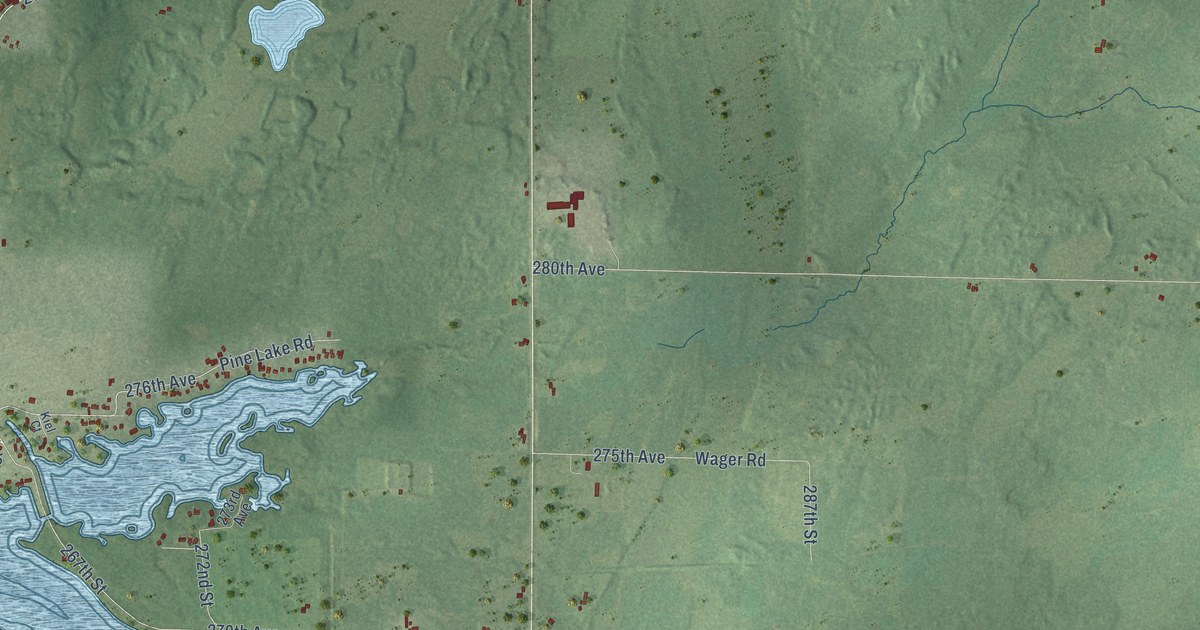 Map of Lake Holcombe, Wisconsin in 2026