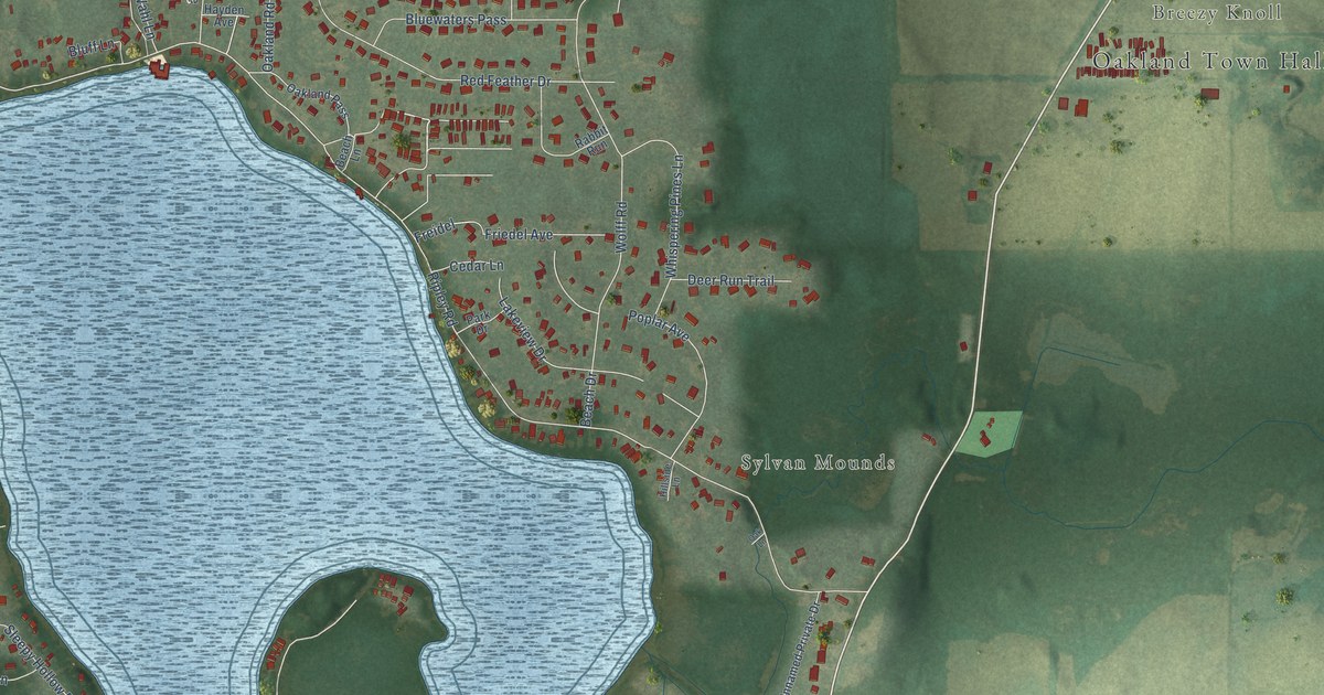 Map of Lake Ripley, Wisconsin in 2026