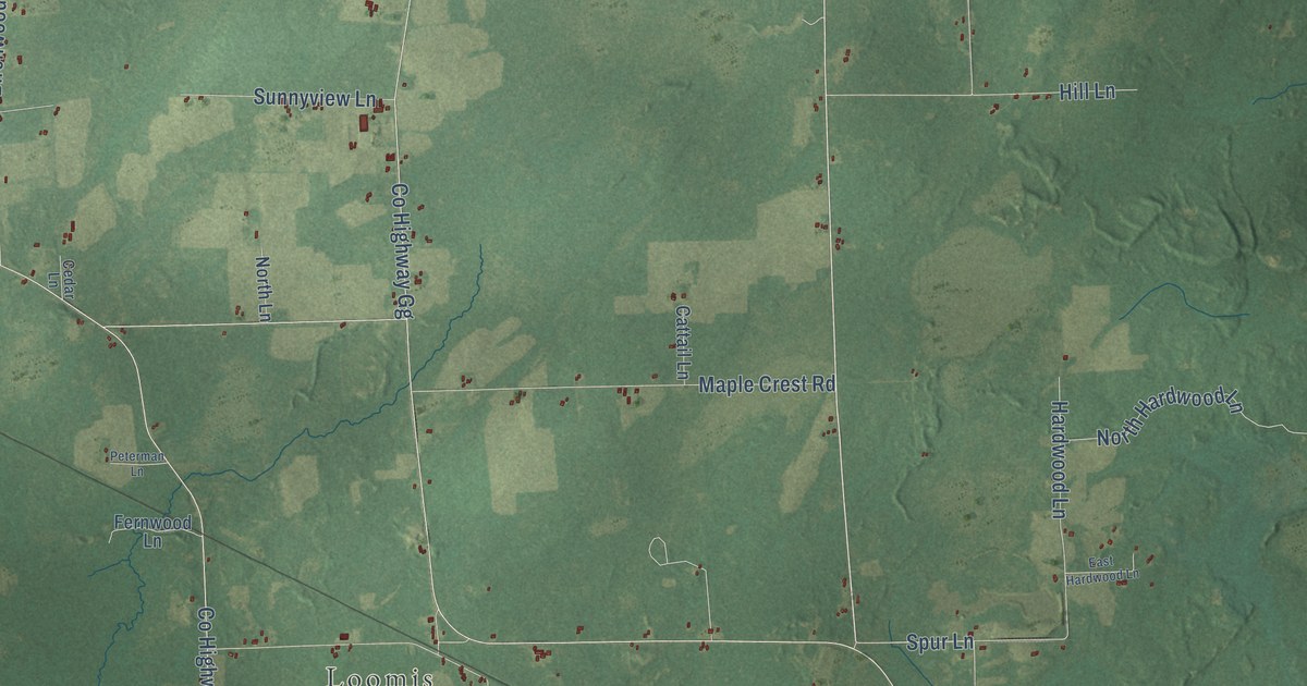 Map of Lake, Marinette County, Wisconsin in 2026