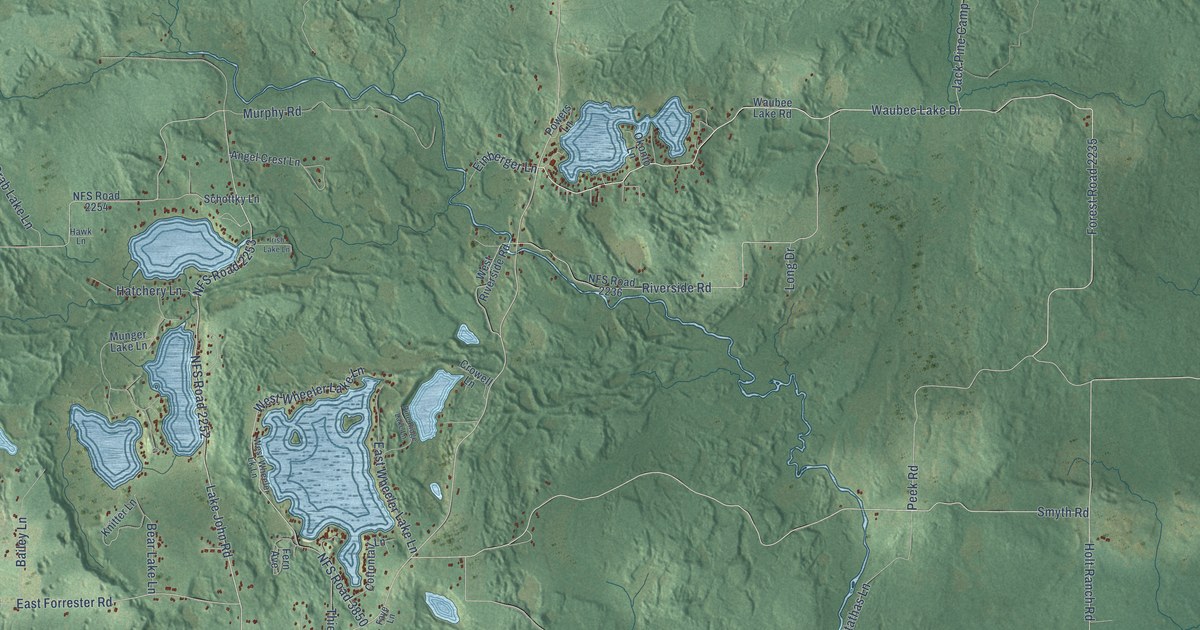 Map of Lakewood, Wisconsin in 2026