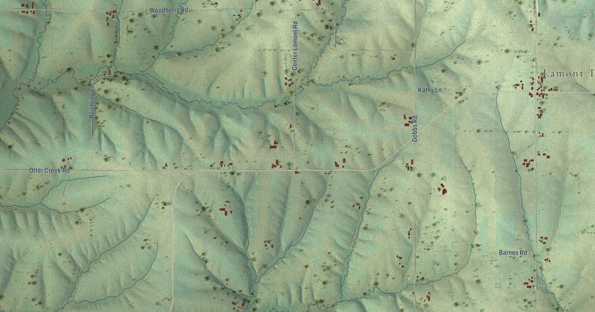 Map of Lamont, Wisconsin in 2026