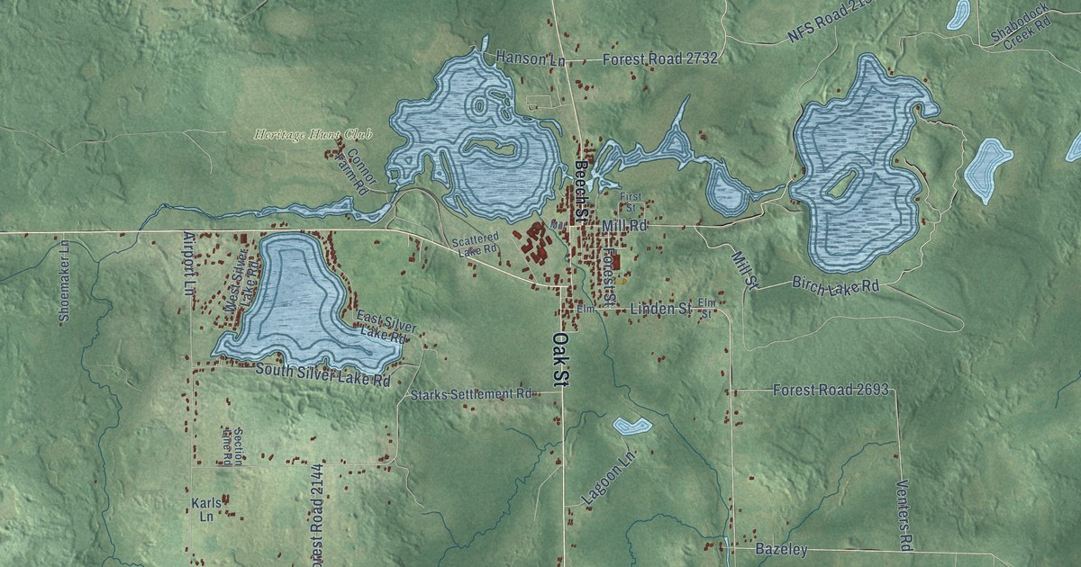Map of Laona, Wisconsin in 2026