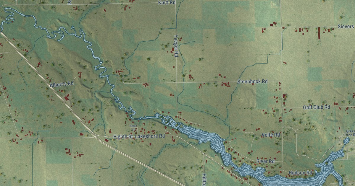 Map of Larrabee, Wisconsin in 2026