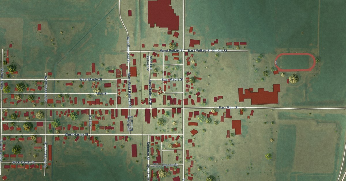 Map of Lena, Wisconsin in 2026