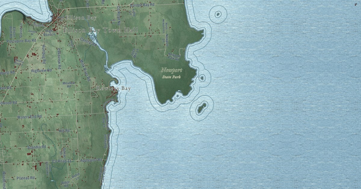 Map of Liberty Grove, Wisconsin in 2026