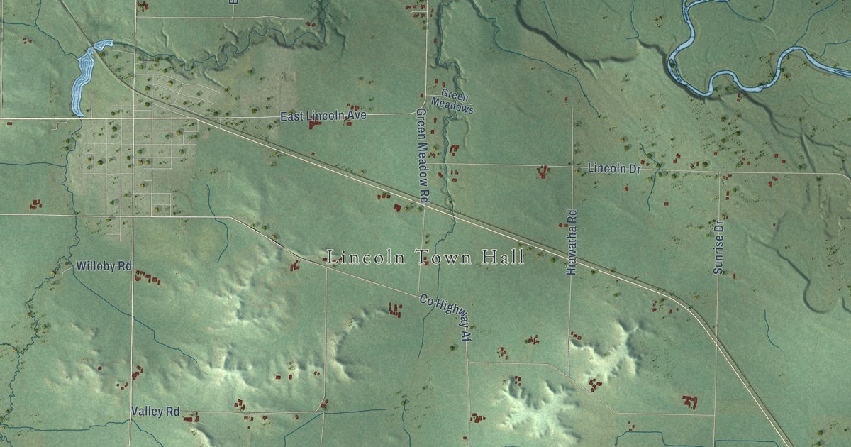 Map of Lincoln, Eau Claire County, Wisconsin in 2026