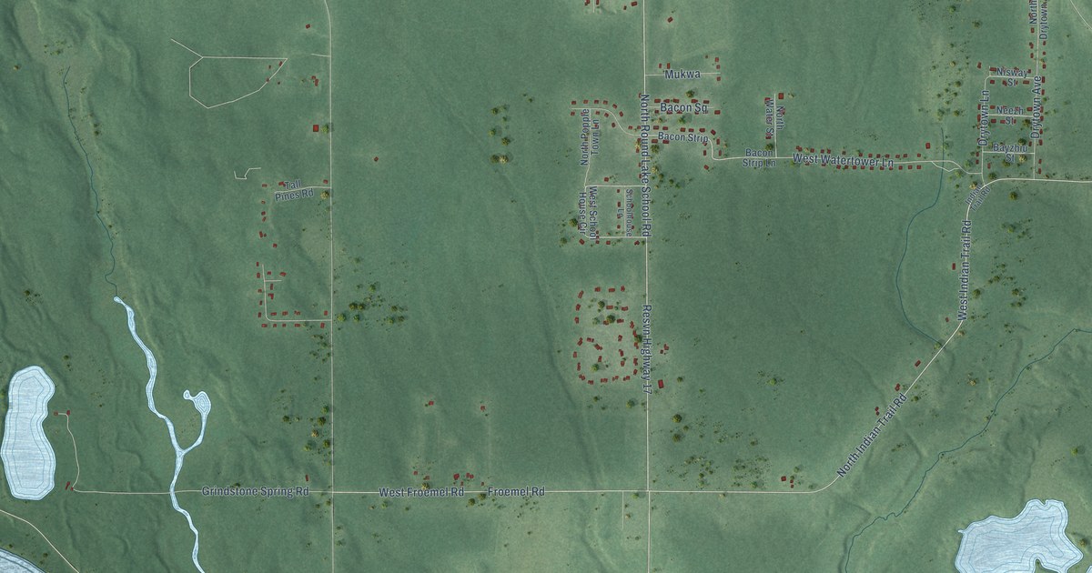Map of Little Round Lake, Wisconsin in 2026