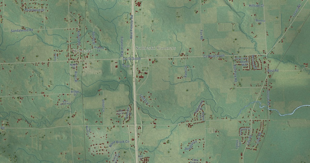 Map of Little Suamico, Wisconsin in 2026