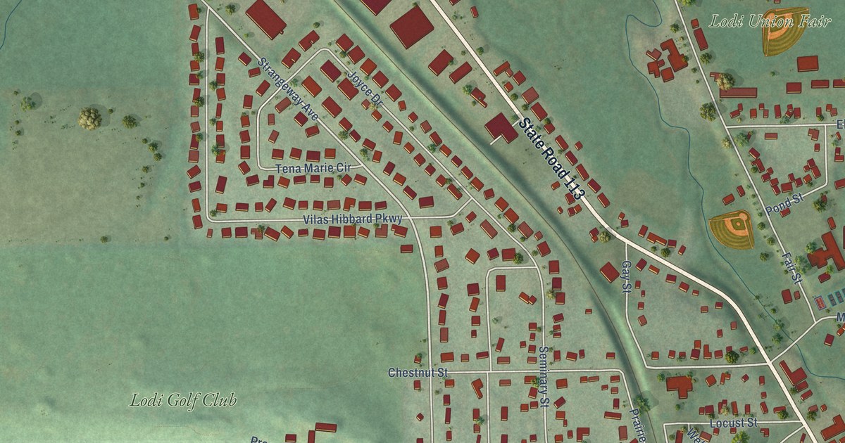 Map of Lodi, Wisconsin in 2026