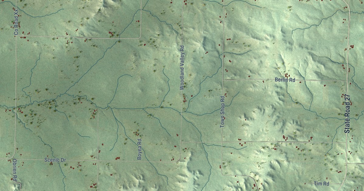 Map of Ludington, Wisconsin in 2026