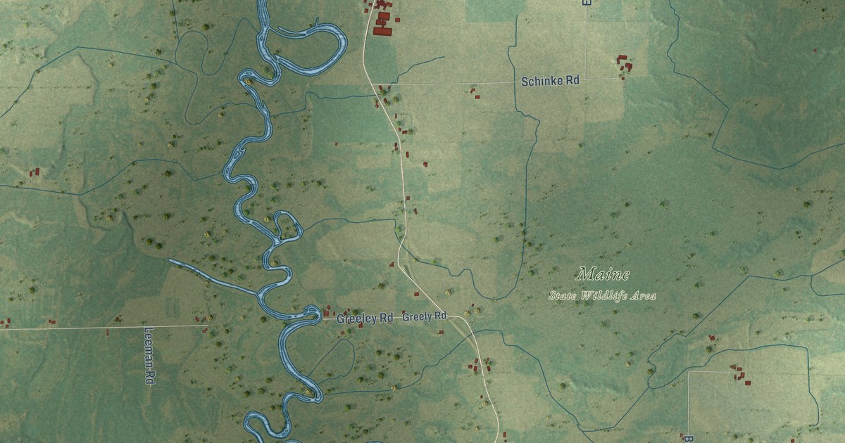 Map of Maine, Outagamie County, Wisconsin in 2026