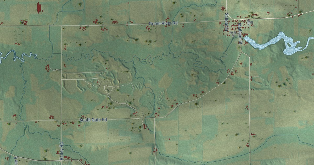 Map of Manchester, Green Lake County, Wisconsin in 2026