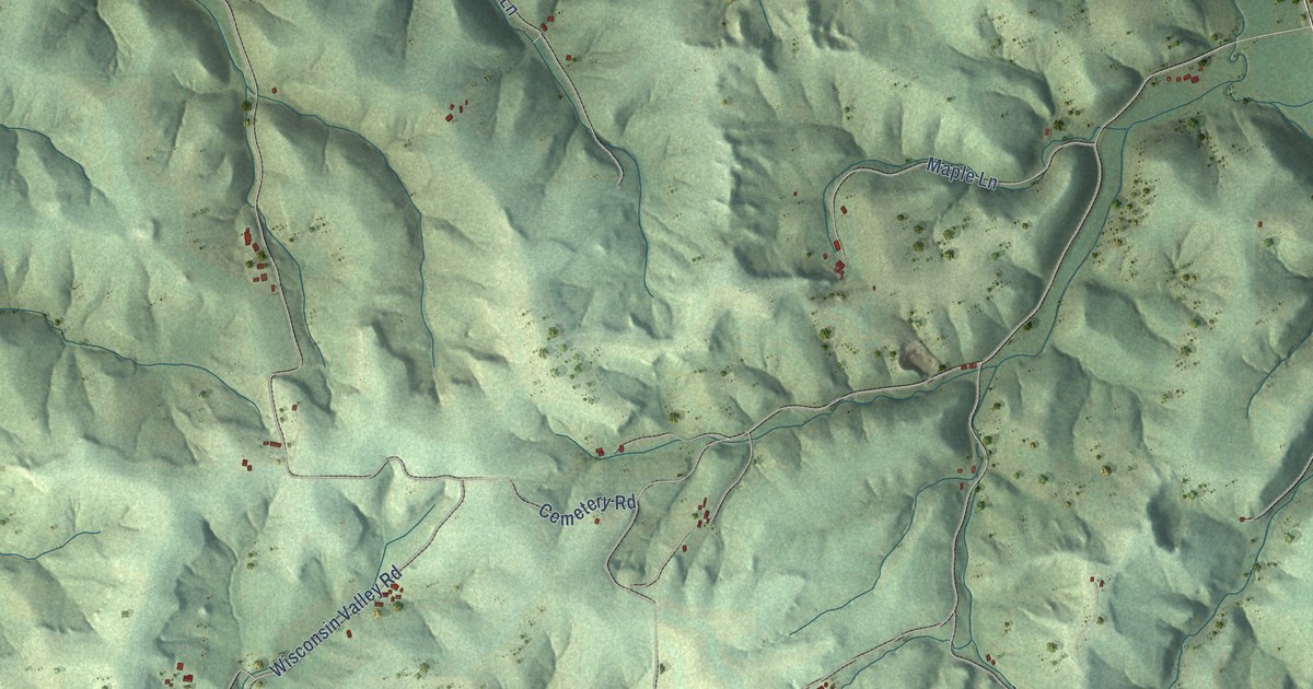 Map of Marion, Grant County, Wisconsin in 2026