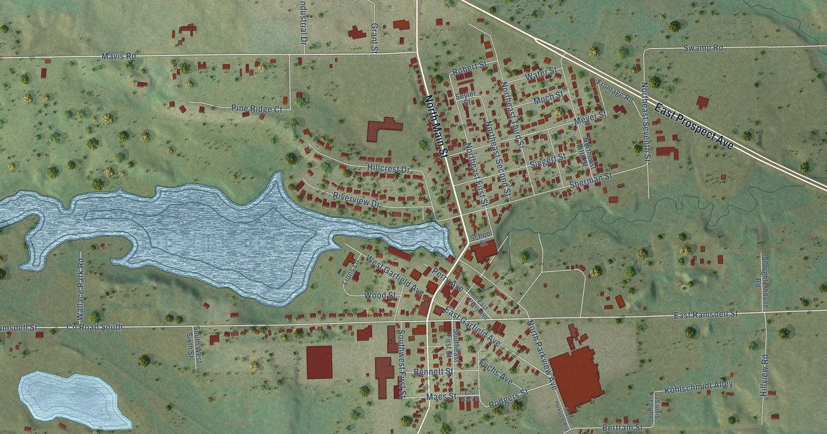 Map of Marion, Waupaca County, Wisconsin in 2026