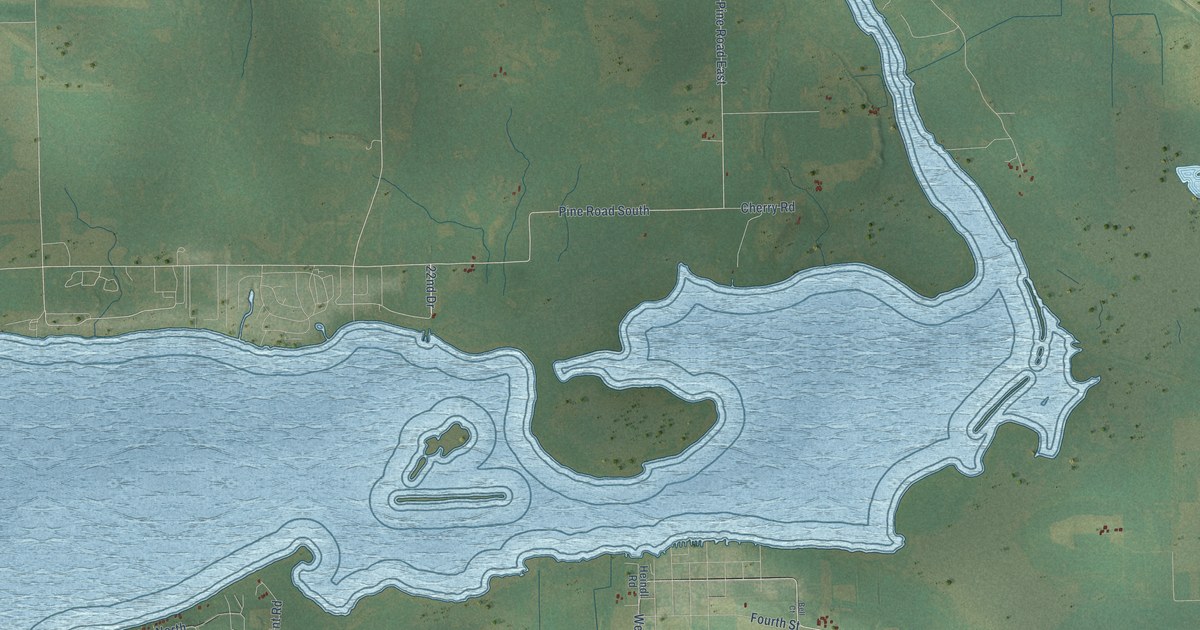 Map of the Town of Marquette, Wisconsin in 2026