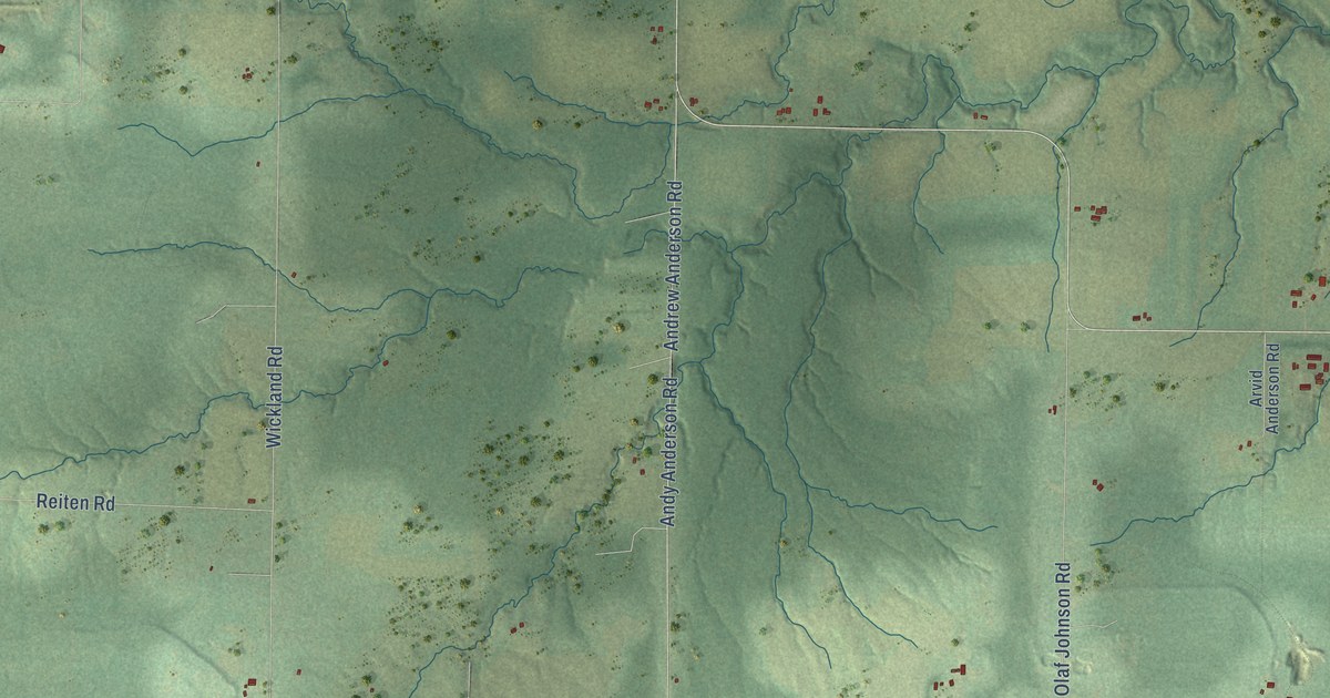 Map of the Town of Mason, Wisconsin in 2026