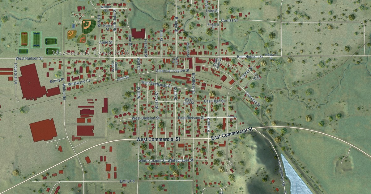 Map of Mazomanie, Wisconsin in 2026