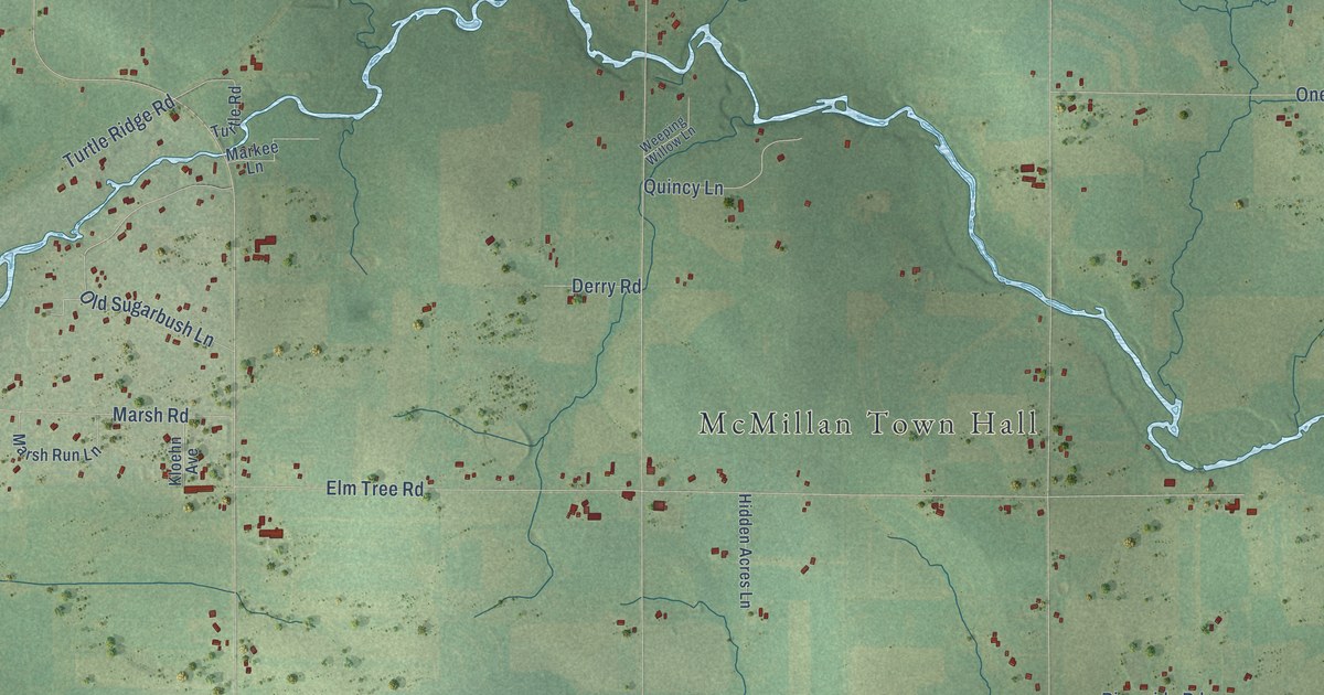 Map of McMillan, Wisconsin in 2026