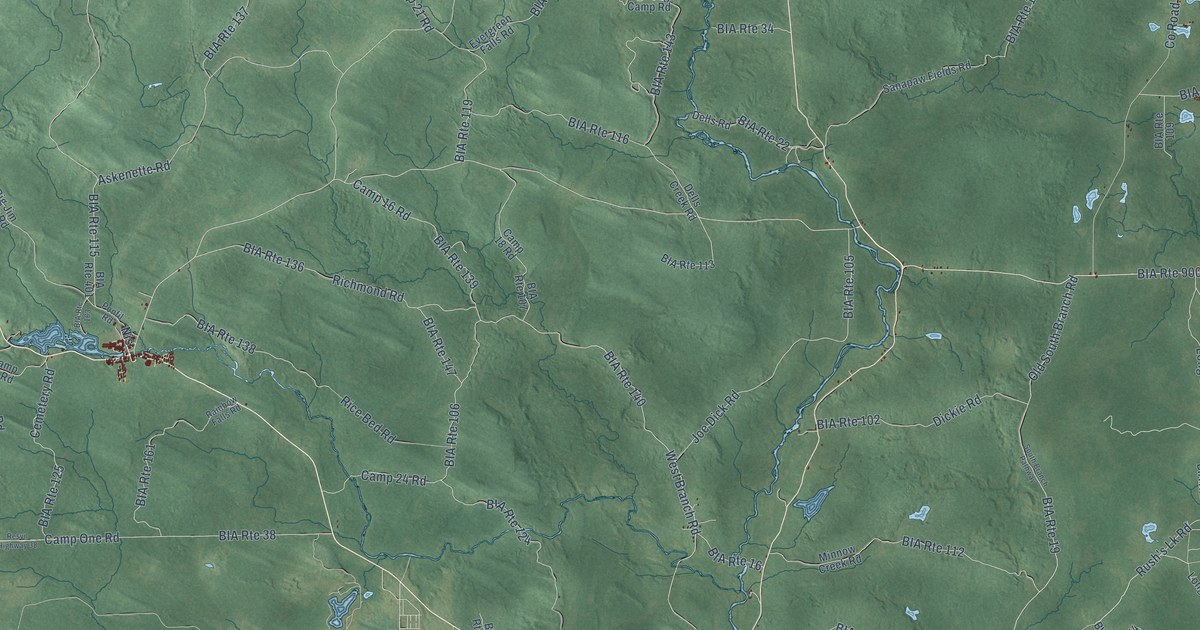 Map of Menominee, Wisconsin in 2026