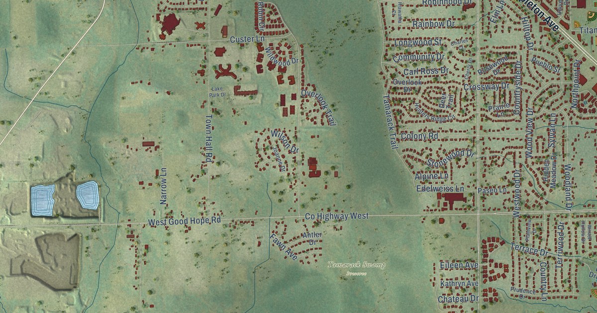 Map of Menomonee Falls, Wisconsin in 2026