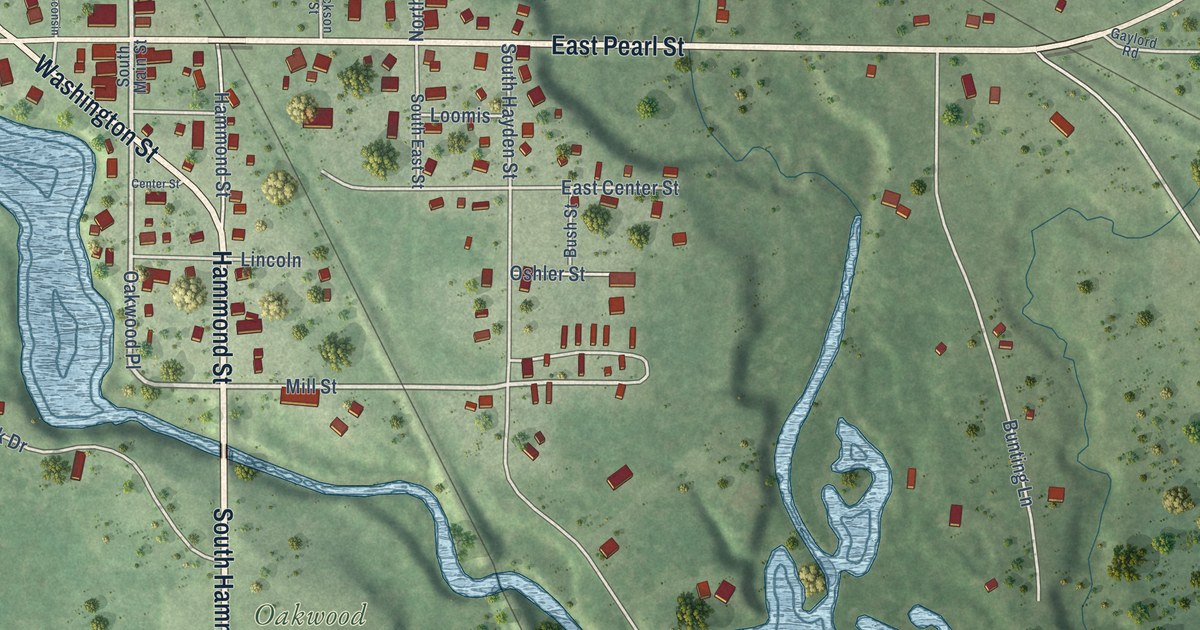 Map of Merrillan, Wisconsin in 2026