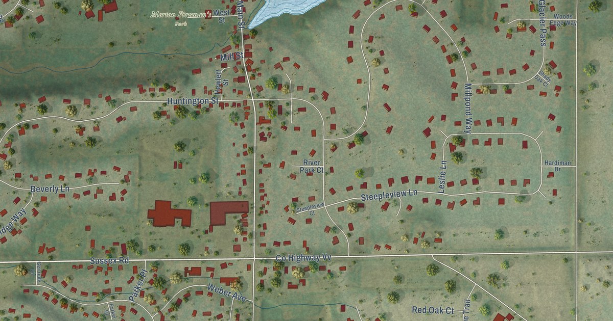 Map of Merton, Wisconsin in 2026