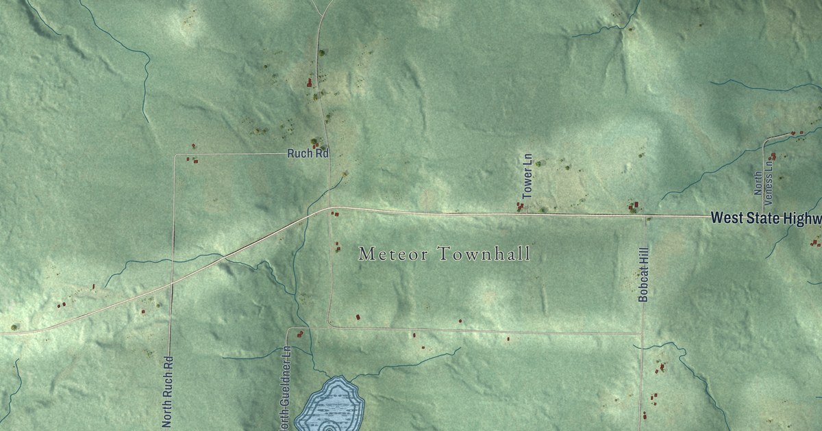 Map of Meteor, Wisconsin in 2026