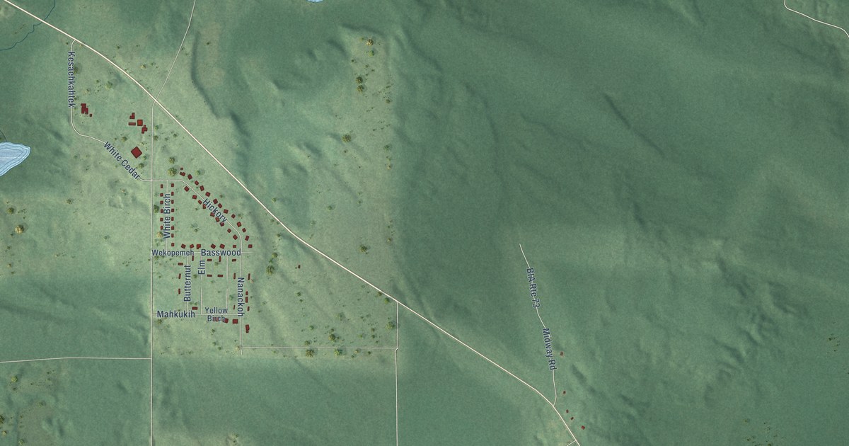 Map of Middle Village, Wisconsin in 2026