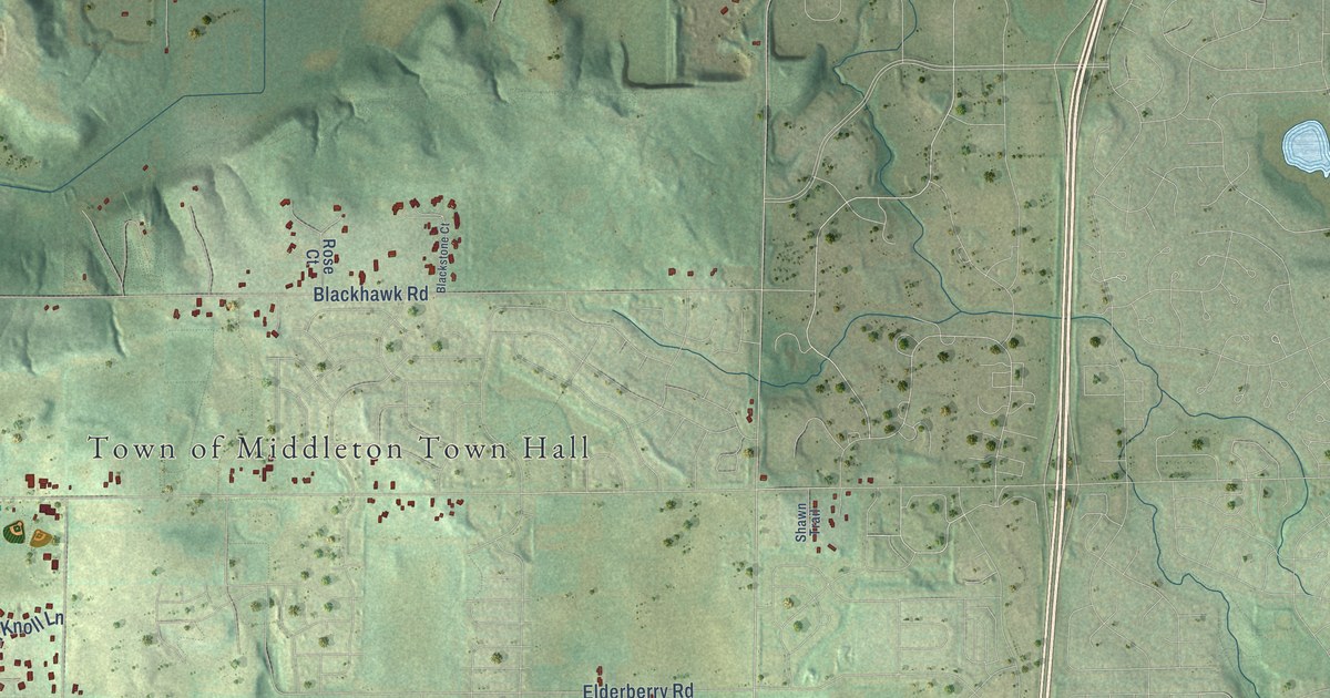 Map of the Town of Middleton, Wisconsin in 2026