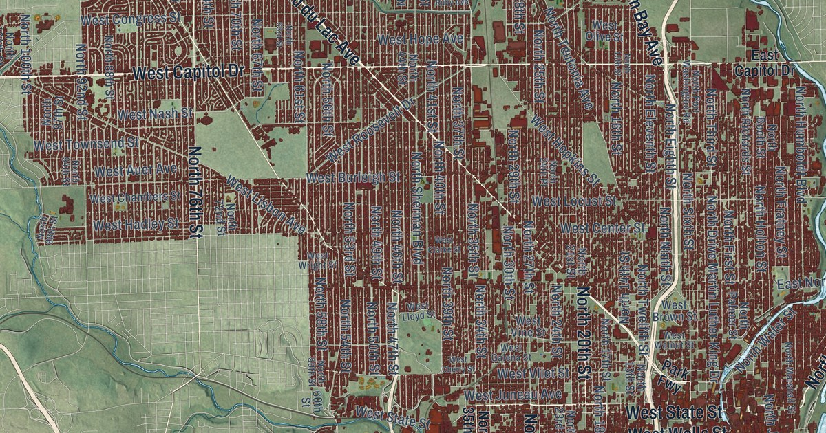 Map of Milwaukee, Wisconsin in 2026