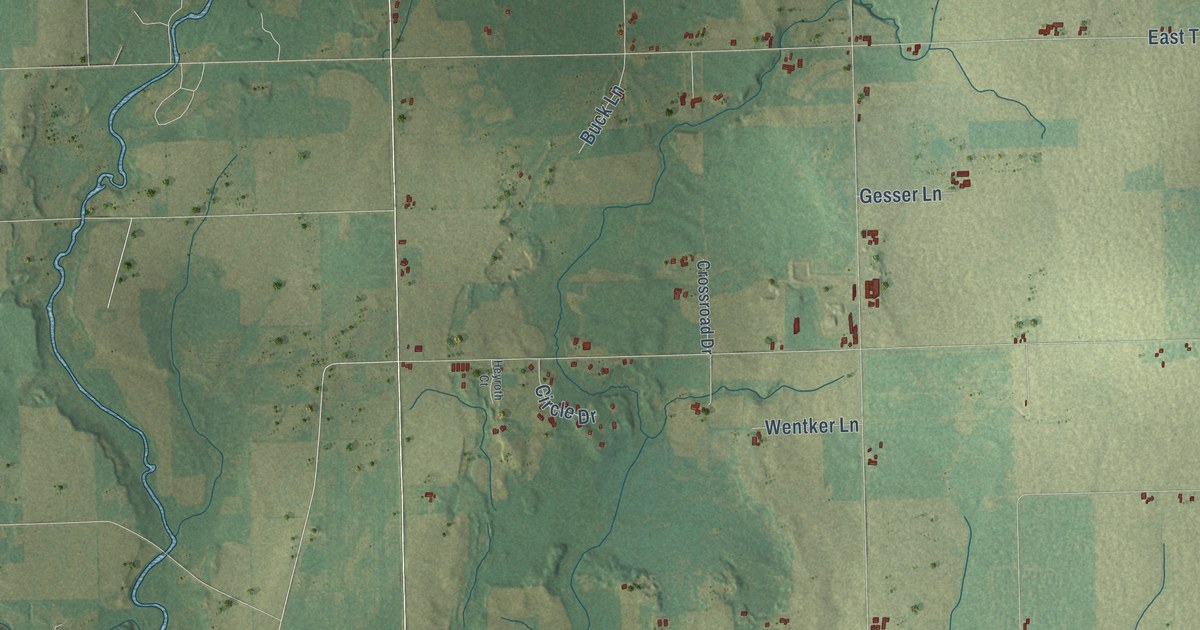 Map of the Town of Mishicot, Wisconsin in 2026