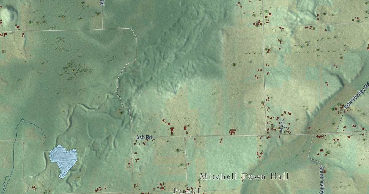 Map of Mitchell, Wisconsin in 2026