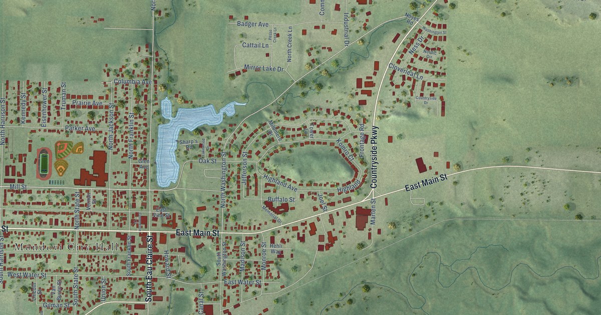 Map of Mondovi, Wisconsin in 2026