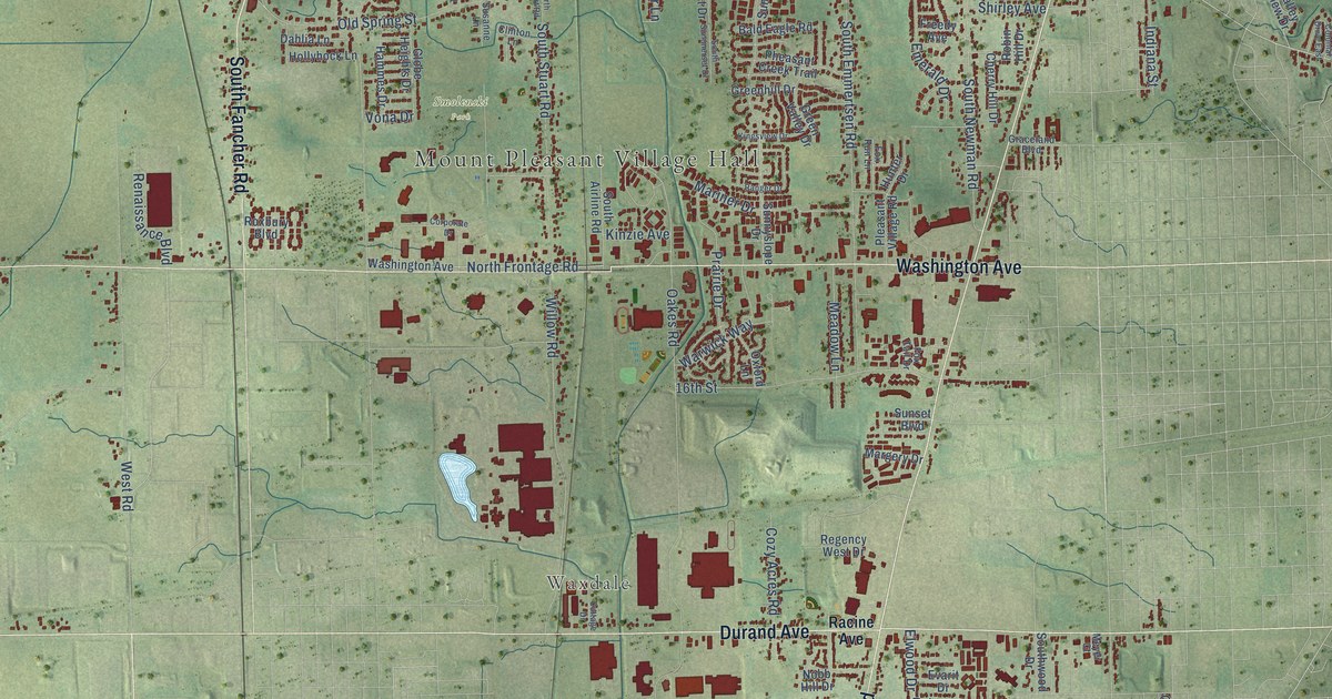 Map of Mount Pleasant, Racine County, Wisconsin in 2026