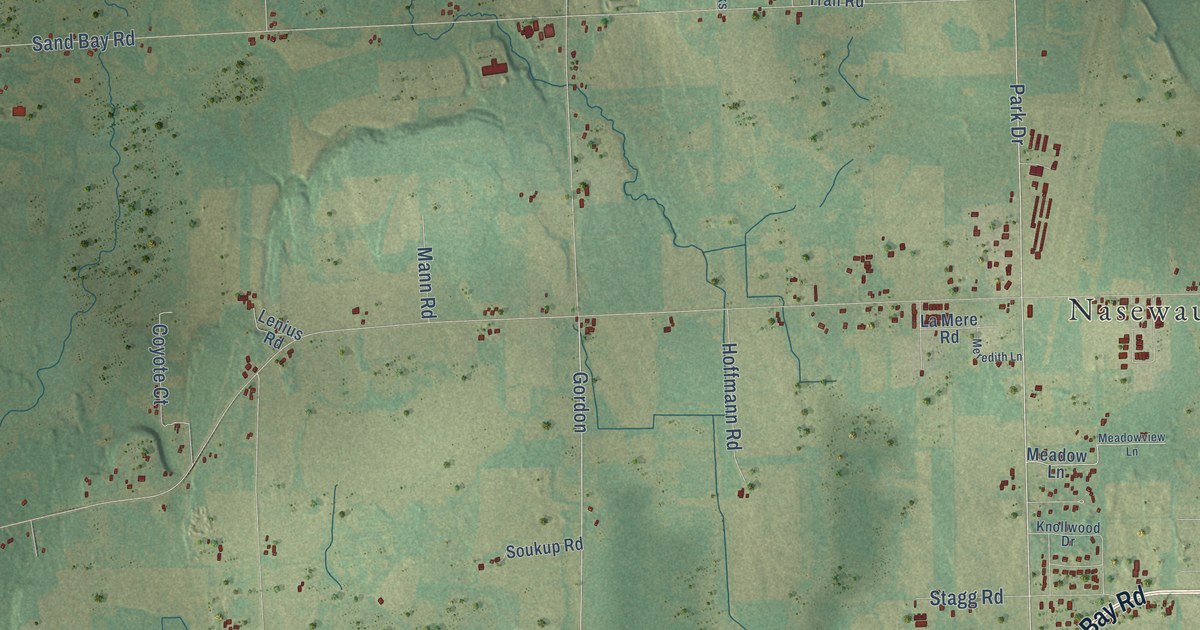 Map of Nasewaupee, Wisconsin in 2026