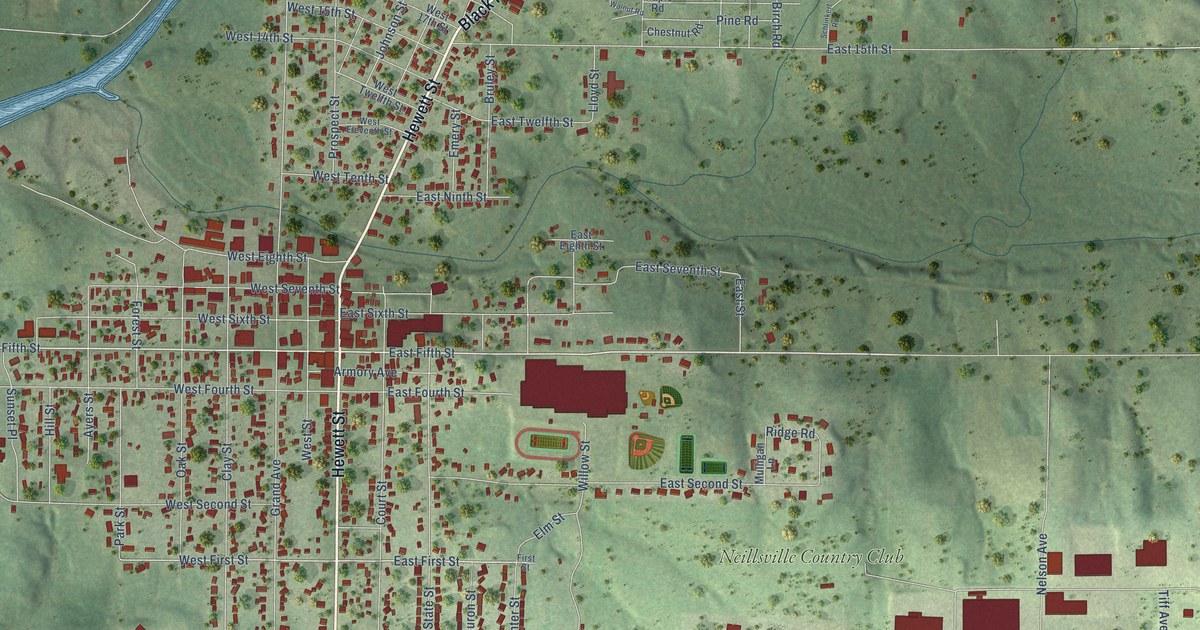 Map of Neillsville, Wisconsin in 2026
