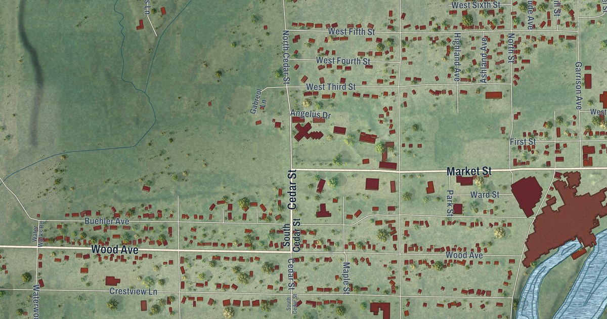 Map of Nekoosa, Wisconsin in 2026