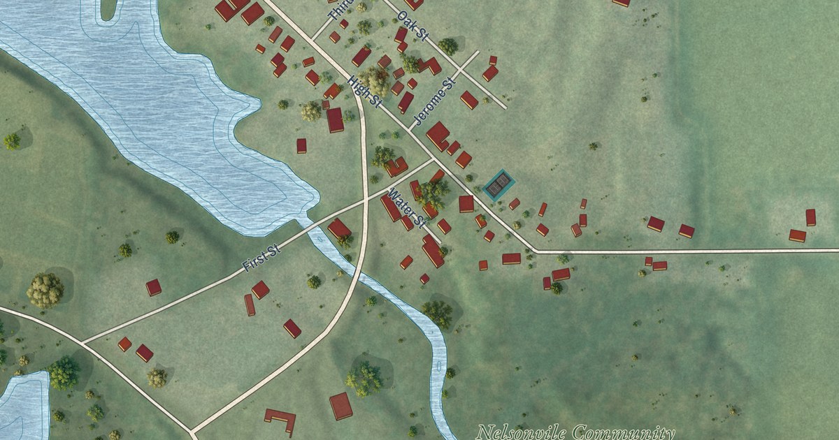 Map of Nelsonville, Wisconsin in 2026