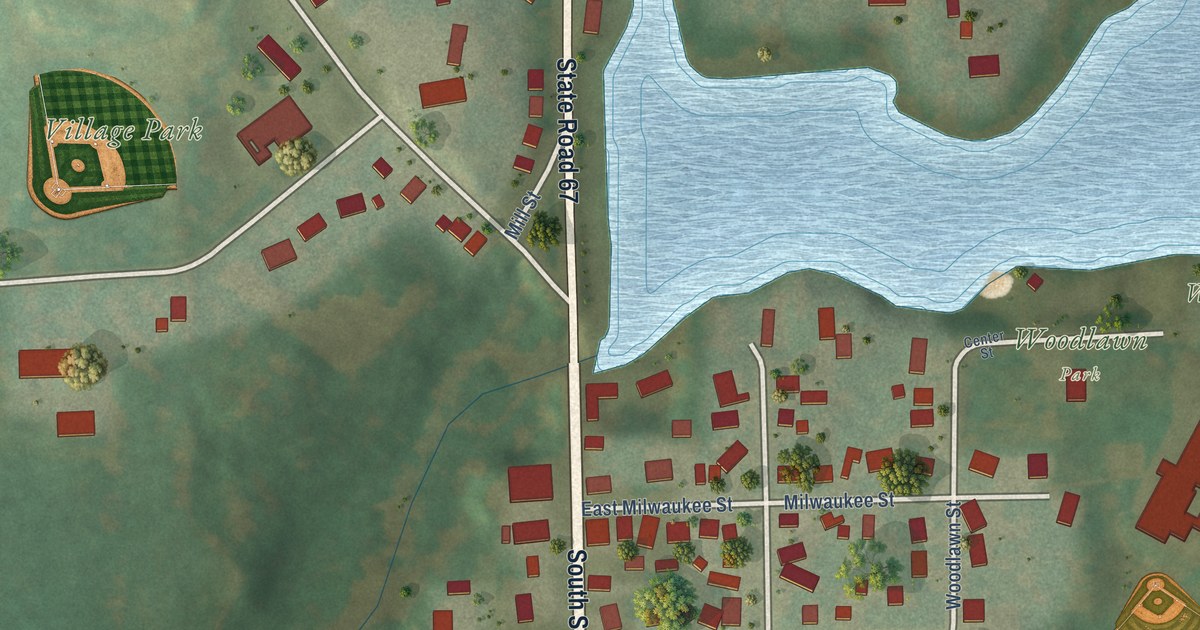 Map of Neosho, Wisconsin in 2026
