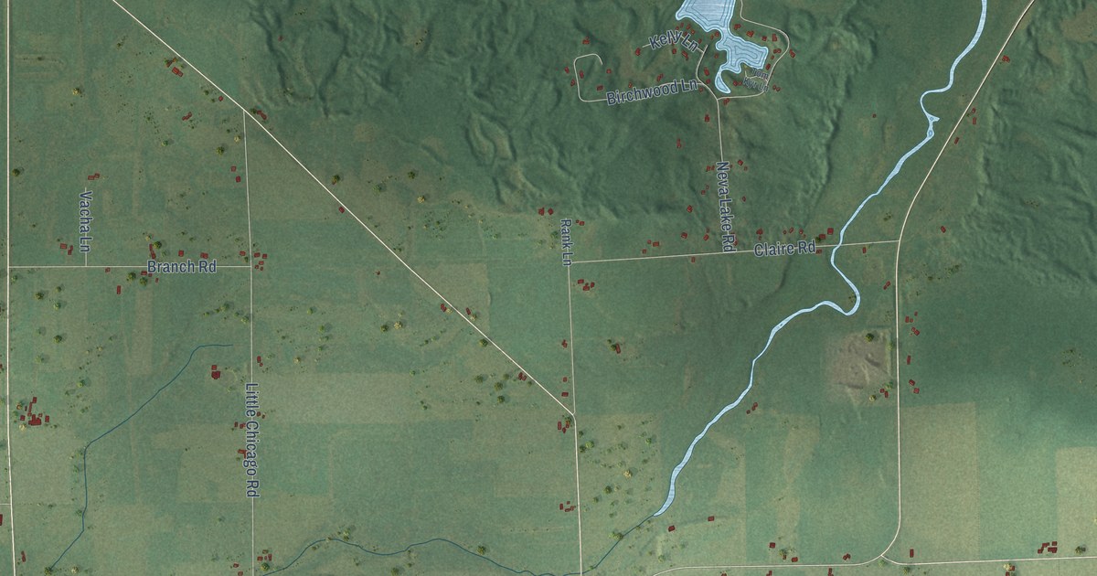 Map of Neva, Wisconsin in 2026