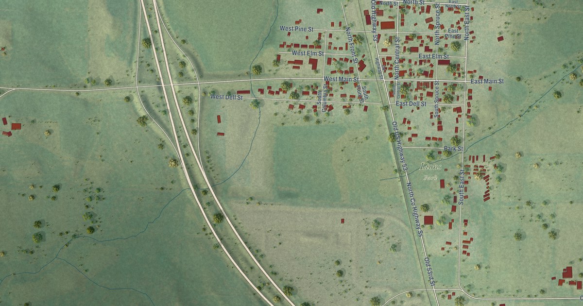 Map of New Auburn, Wisconsin in 2026