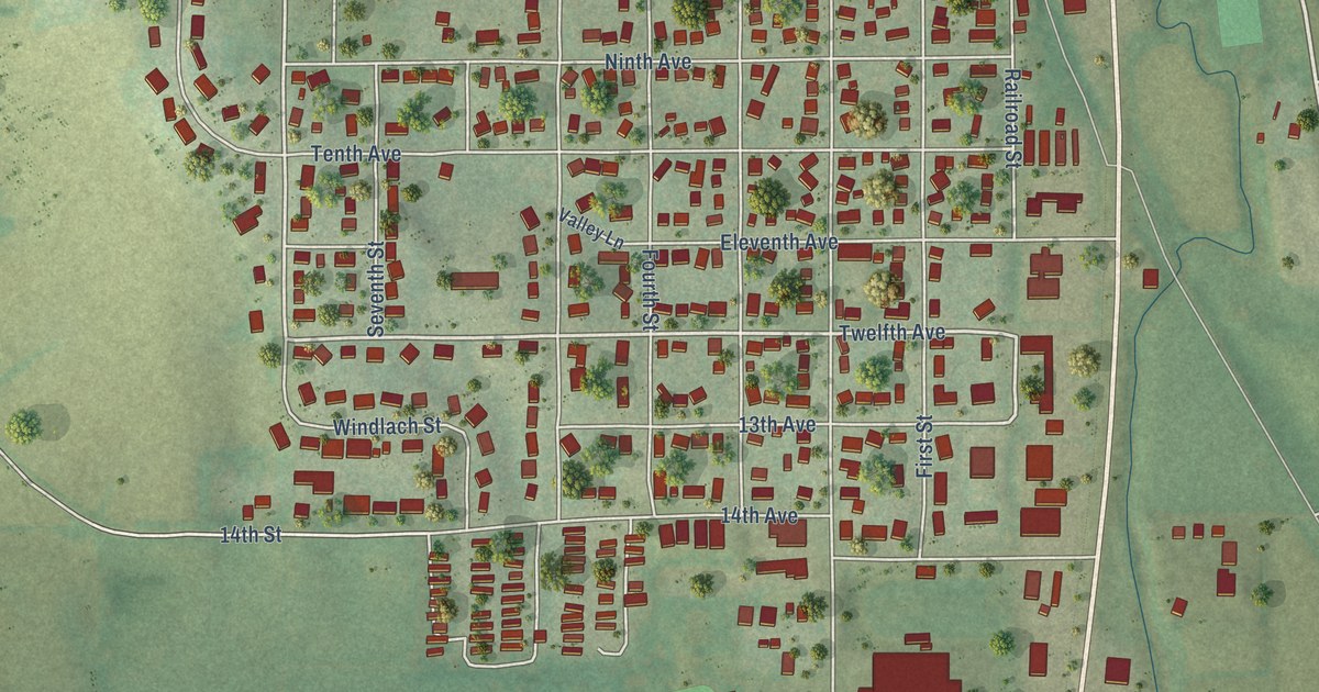 Map of New Glarus, Wisconsin in 2026