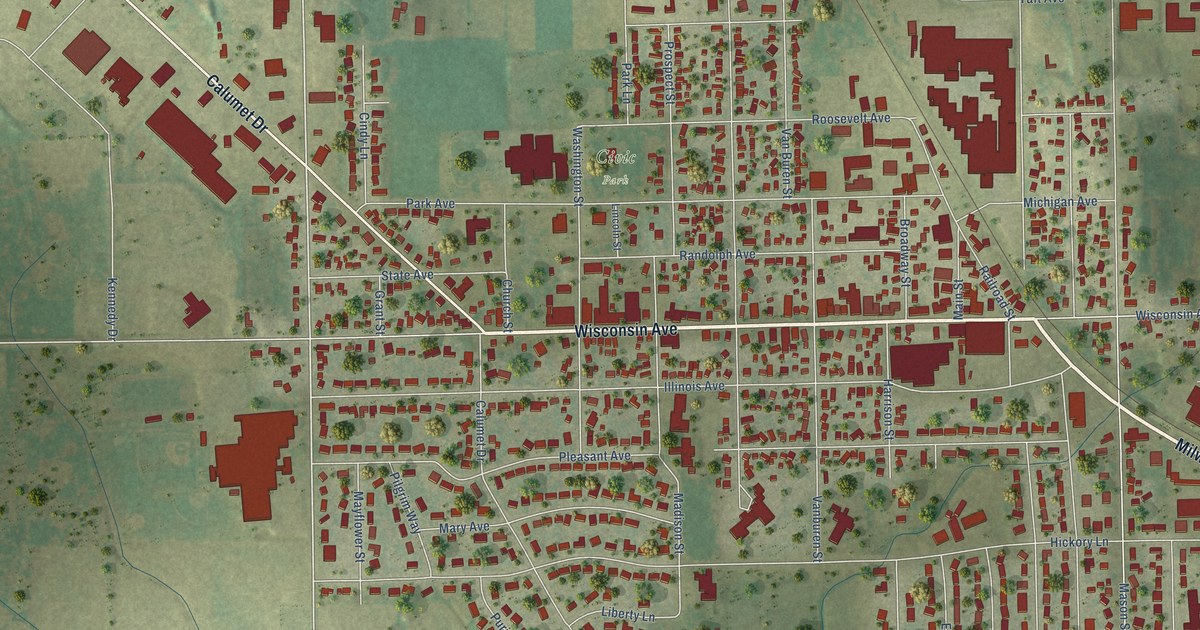 Map of New Holstein, Wisconsin in 2026