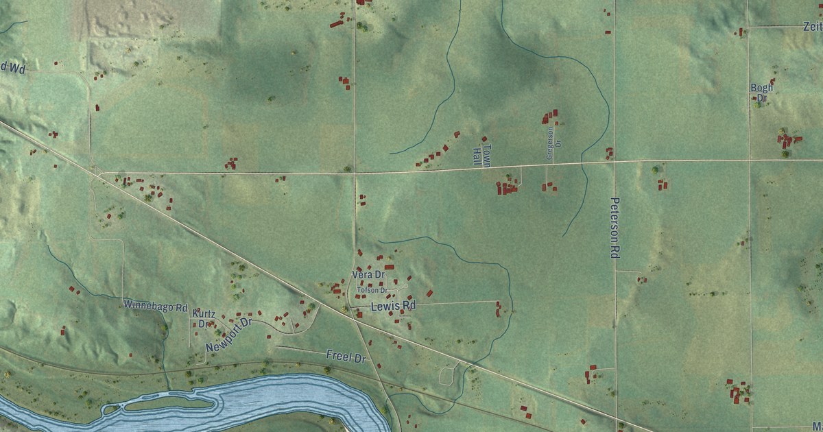 Map of Newport, Wisconsin in 2026