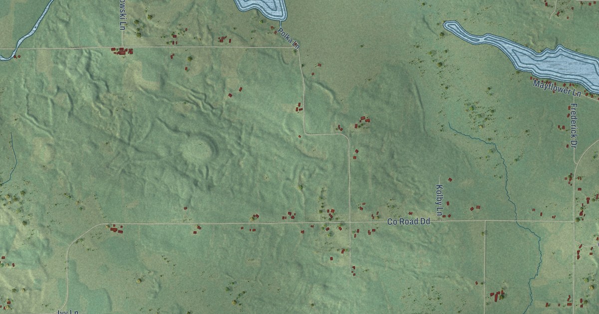 Map of Norrie, Wisconsin in 2026