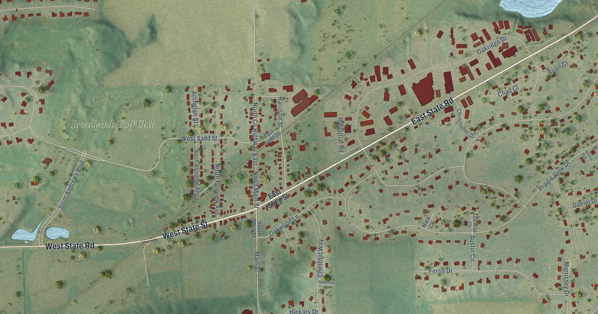 Map of North Prairie, Wisconsin in 2026