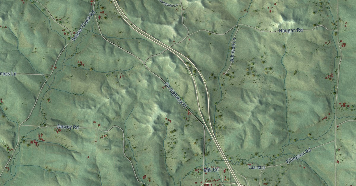 Map of Northfield, Wisconsin in 2026