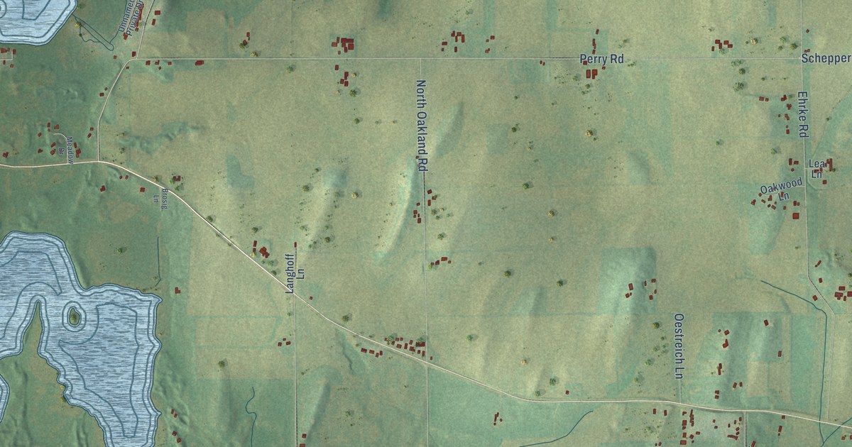 Map of Oakland, Jefferson County, Wisconsin in 2026