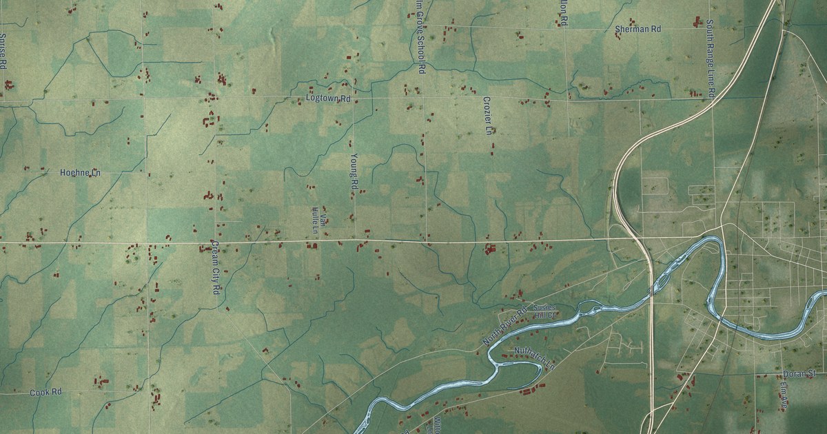 Map of the Town of Oconto, Wisconsin in 2026